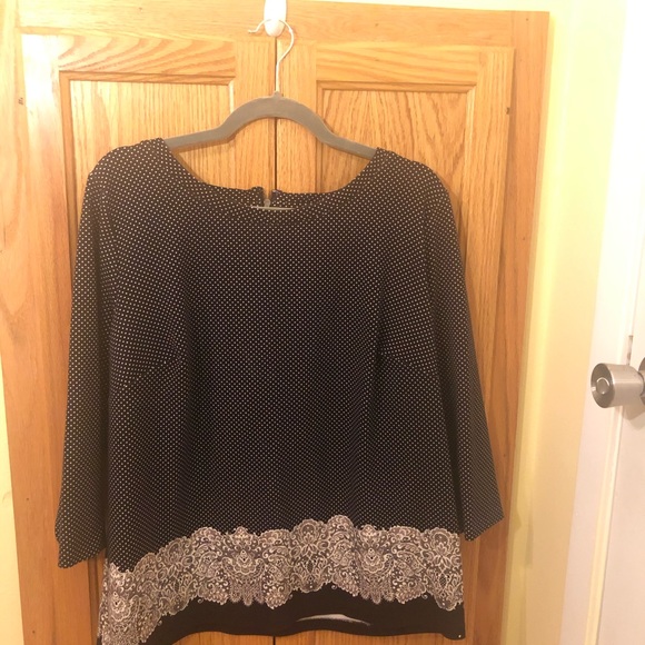 Talbots Tops - 3/$21Talbot Black with White Polka Dots Blouse